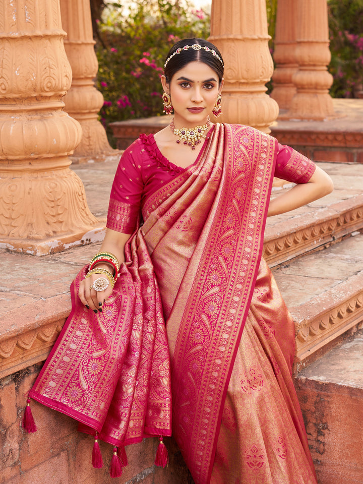 Burgundy Sequin Saree