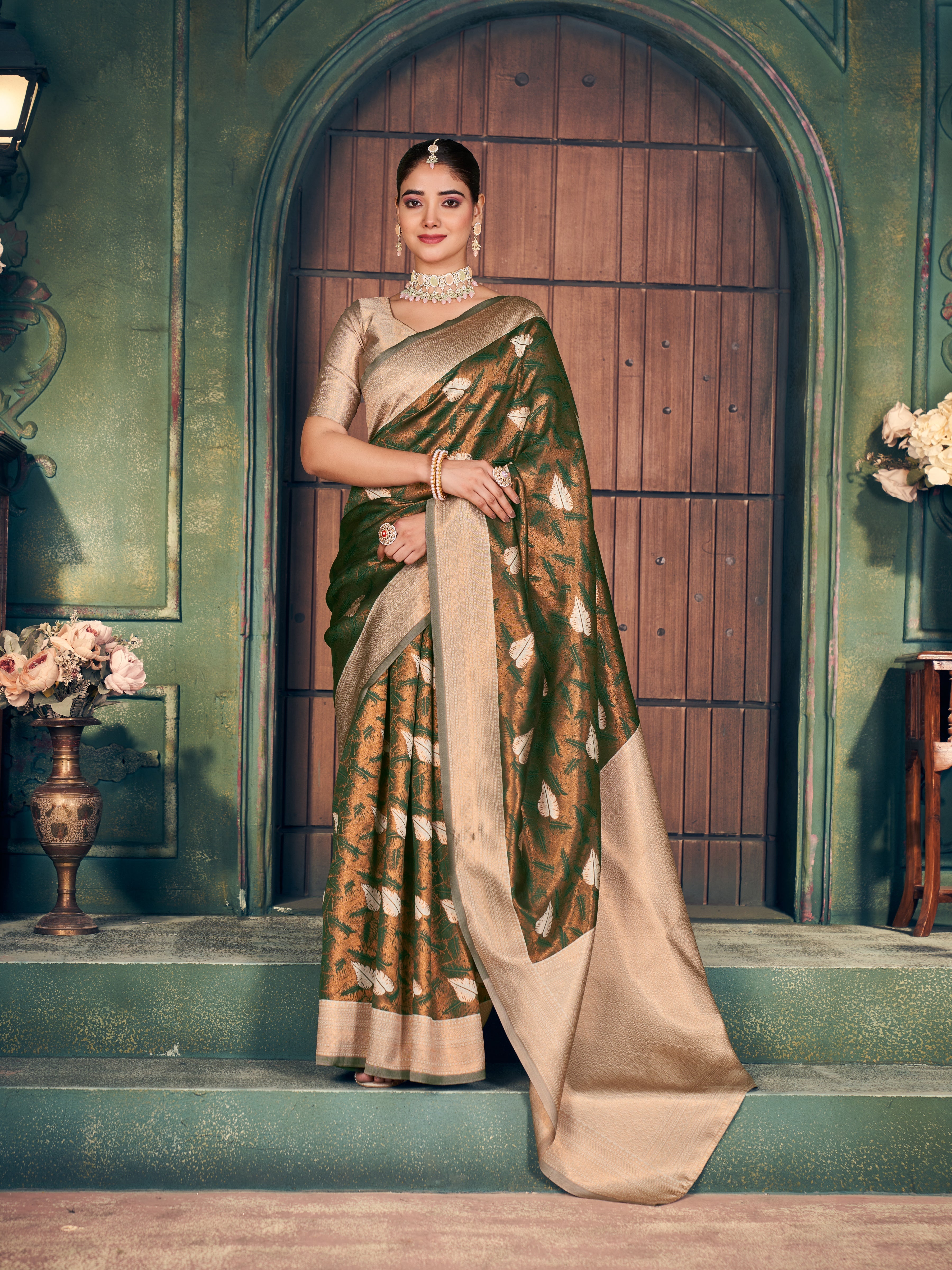 Royal Purple Sequin Saree