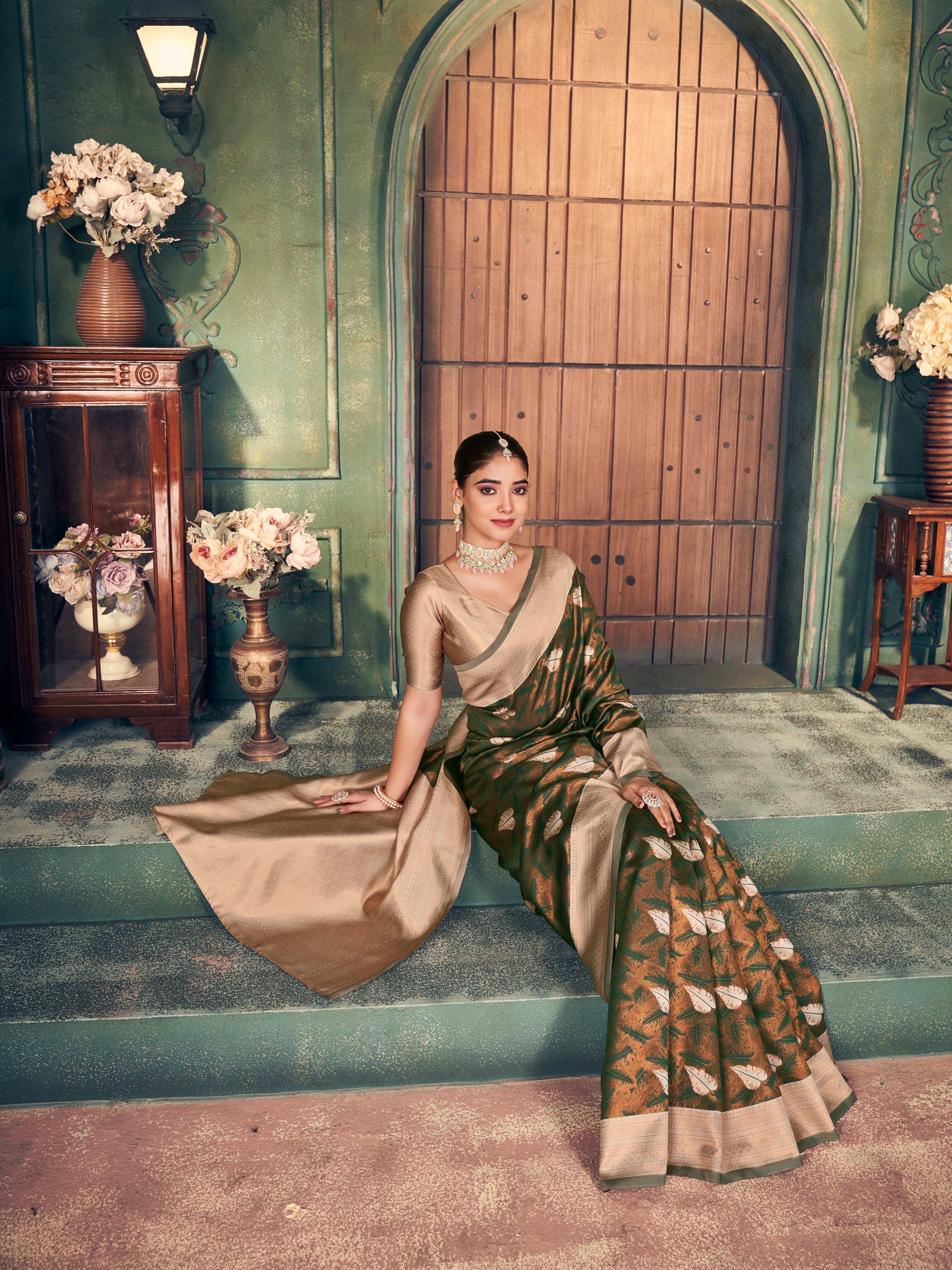 Royal Purple Sequin Saree
