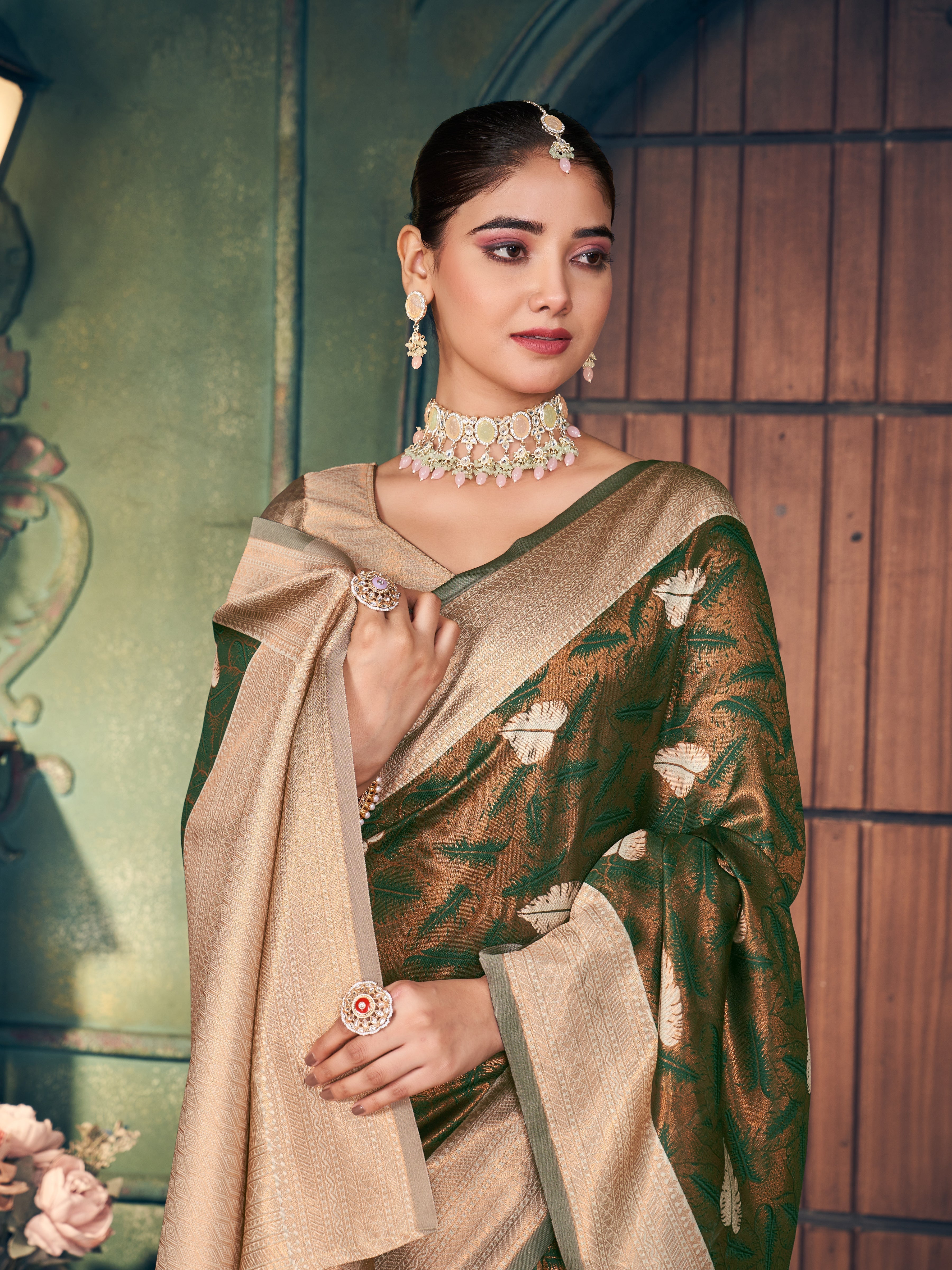 Royal Purple Sequin Saree
