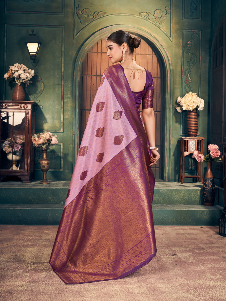 Baby Pink Shimmer Saree