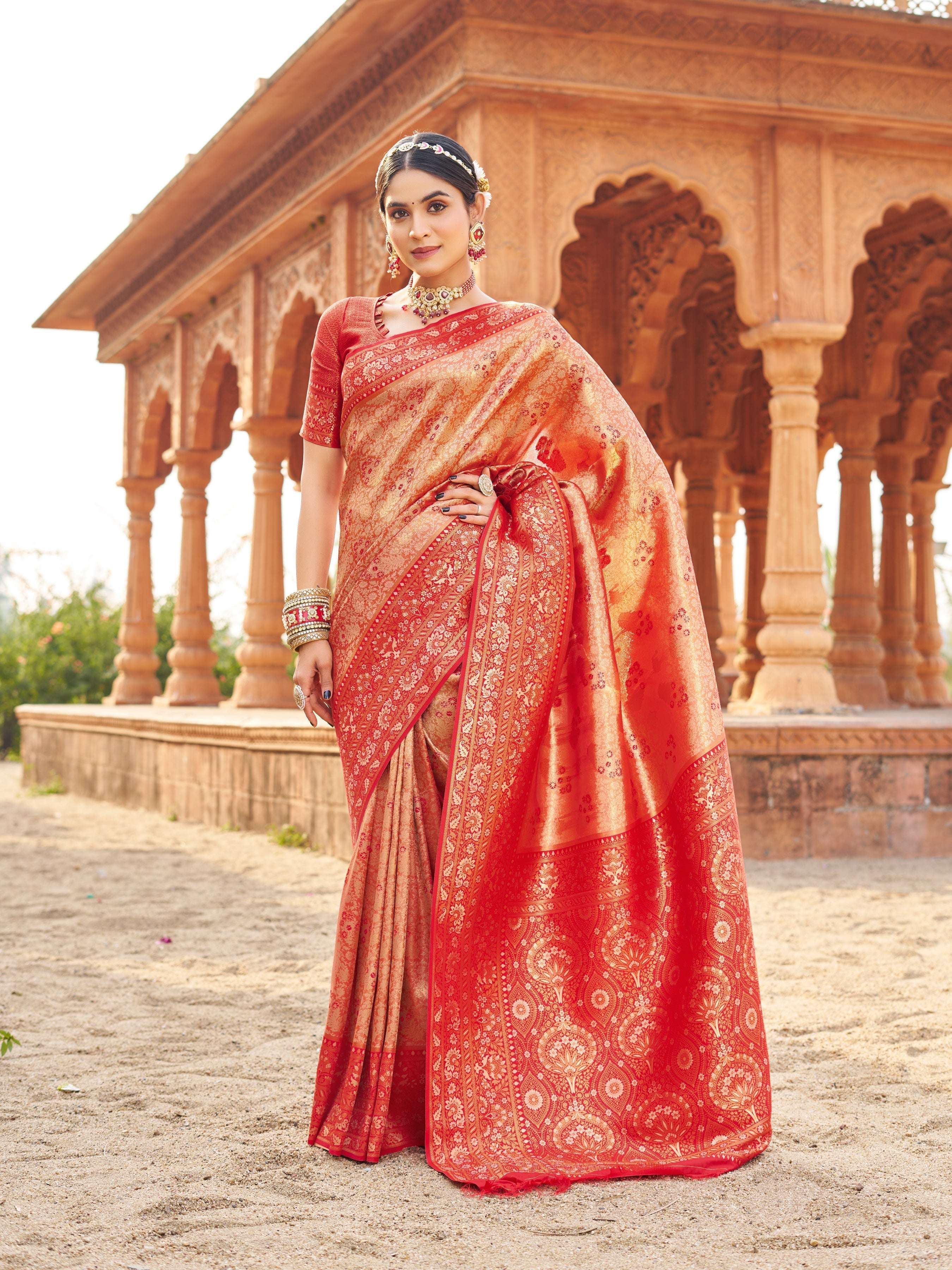 Mauve Sequin Saree