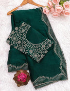 Green Tissue Saree