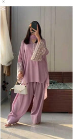 Mauve Palazzo Kurta Set