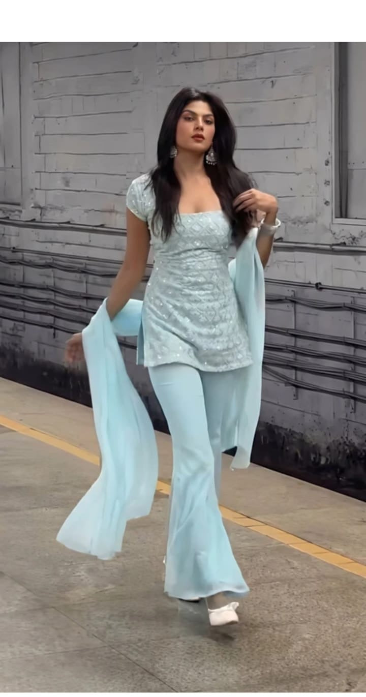 Powder Blue Suit Set