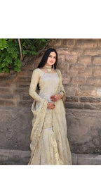 Ivory Flared Kurta Set