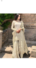 Ivory Flared Kurta Set